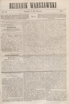 Dziennik Warszawski. R.4, nr 214 (29 września 1867)