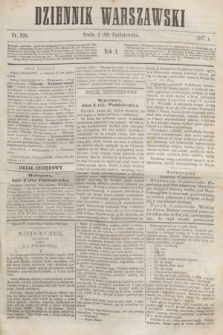 Dziennik Warszawski. R.4, nr 228 (16 października 1867)