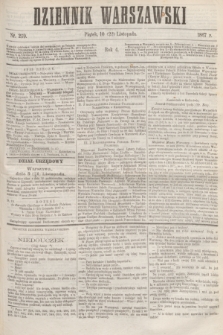 Dziennik Warszawski. R.4, nr 259 (22 listopada 1867)