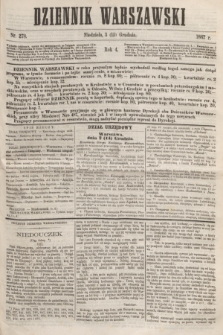 Dziennik Warszawski. R.4, nr 278 (15 grudnia 1867)