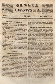 Gazeta Lwowska. 1842, nr 83