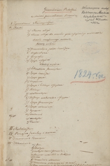 Materiały dotyczące wizytacji szkół w guberni podolskiej w 1824 r.