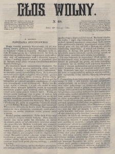 Głos Wolny. 1865, nr 60