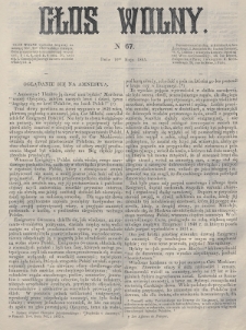 Głos Wolny. 1865, nr 67