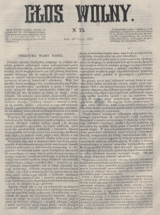 Głos Wolny. 1865, nr 75