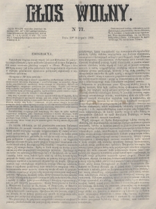 Głos Wolny. 1865, nr 77