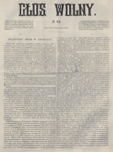 Głos Wolny. 1865, nr 84