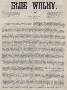 Głos Wolny. 1865, nr 88