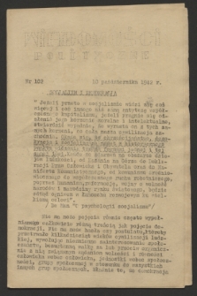 Wiadomości Polityczne. [R.3], nr 102 (10 października 1942)