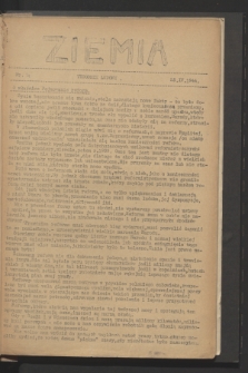 Ziemia : tygodnik ludowy. 1944, nr 4 (25 kwietnia)