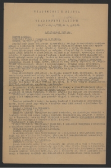 Wiadomości z Miasta i Wiadomości Radiowe. 1944, nr 17 (11 sierpnia)