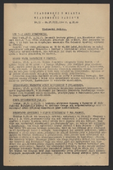 Wiadomości z Miasta i Wiadomości Radiowe. 1944, nr 51 (27 sierpnia)