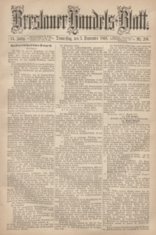 Breslauer Handels-Blatt. Jg.24, Nr. 206 (3 September 1868)