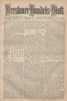 Breslauer Handels-Blatt. Jg.24, Nr. 208 (5 September 1868)