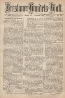 Breslauer Handels-Blatt. Jg.24, Nr. 209 (7 September 1868)