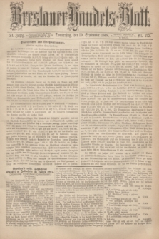 Breslauer Handels-Blatt. Jg.24, Nr. 212 (10 September 1868)