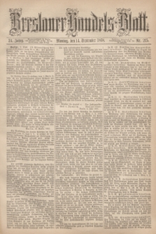 Breslauer Handels-Blatt. Jg.24, Nr. 215 (14 September 1868)