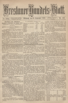 Breslauer Handels-Blatt. Jg.24, Nr. 229 (30 September 1868)