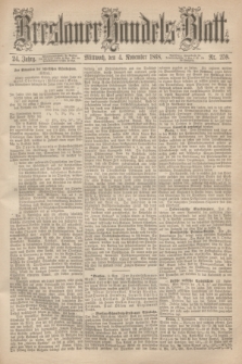Breslauer Handels-Blatt. Jg.24, Nr. 259 (4 November 1868)