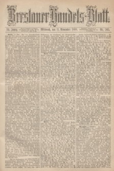 Breslauer Handels-Blatt. Jg.24, Nr. 265 (11 November 1868)