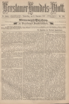 Breslauer Handels-Blatt. Jg.24, Nr. 266 (12 November 1868)