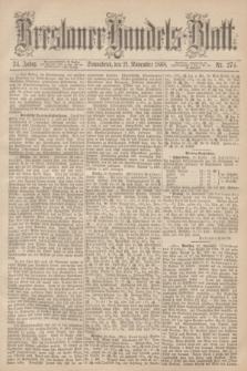 Breslauer Handels-Blatt. Jg.24, Nr. 274 (21 November 1868)