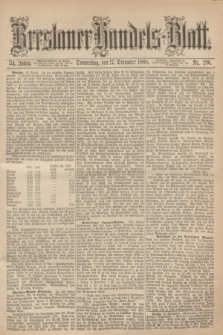 Breslauer Handels-Blatt. Jg.24, Nr. 296 (17 December 1868)