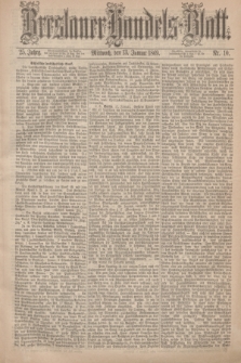 Breslauer Handels-Blatt. Jg.25, Nr. 10 (13 Januar 1869)