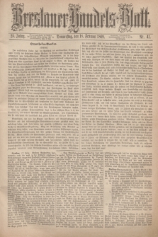 Breslauer Handels-Blatt. Jg.25, Nr. 41 (18 Februar 1869)