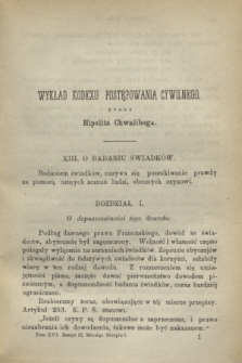 Przegląd Sądowy : pismo popularno-naukowe poświęcone teoryi i praktyce prawa. T.16, [zesz. 2] ([sierpień] 1872)