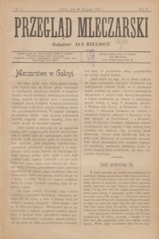 Przegląd Mleczarski. R.2, nr 1 (30 stycznia 1897)