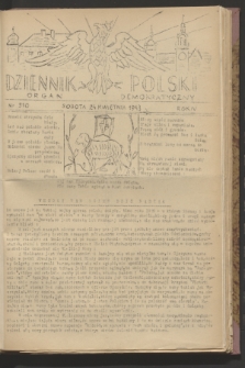 Dziennik Polski : organ demokratyczny. R.4, nr 510 (24 kwietnia 1943)