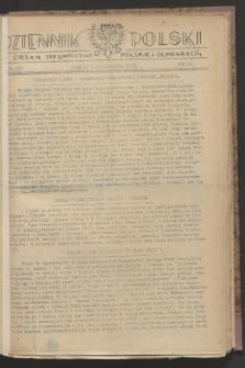 Dziennik Polski : organ Stronnictwa Polskiej Demokracji. R.4, nr 588 (28 października 1943)