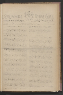 Dziennik Polski : organ Stronnictwa Polskiej Demokracji. R.4, nr 596 (16 listopada 1943)