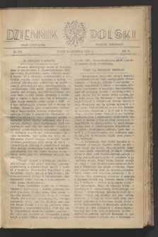 Dziennik Polski : organ Stronnictwa Polskiej Demokracji. R.5, nr 702 (11 sierpnia 1944)
