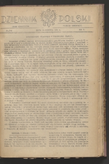 Dziennik Polski : organ Stronnictwa Polskiej Demokracji. R.5, nr 706 (16 sierpnia 1944)