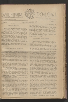 Dziennik Polski : organ Stronnictwa Polskiej Demokracji. R.5, nr 719 (31 sierpnia 1944)