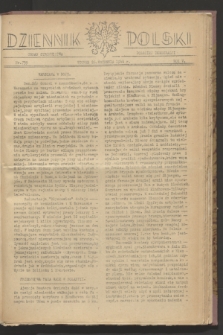 Dziennik Polski : organ Stronnictwa Polskiej Demokracji. R.5, nr 739 (26 września 1944)