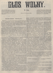 Głos Wolny. 1866, nr 114