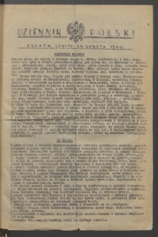 Dziennik Polski. (24 sierpnia 1940)