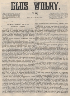 Głos Wolny. 1866, nr 117