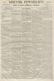 Dziennik Powszechny : Pismo Urzędowe, Polityczne i Naukowe. 1861, nr 13 (15 października)