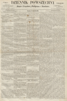 Dziennik Powszechny : Pismo Urzędowe, Polityczne i Naukowe. 1861, nr 15 (17 października)