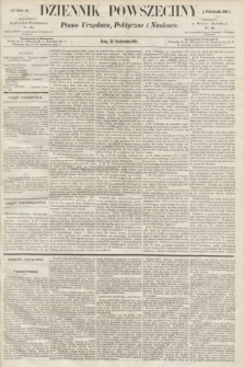 Dziennik Powszechny : Pismo Urzędowe, Polityczne i Naukowe. 1861, nr 20 (23 października)