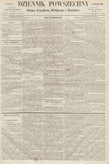 Dziennik Powszechny : Pismo Urzędowe, Polityczne i Naukowe. 1861, nr 22 (25 października)