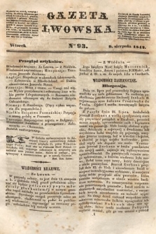 Gazeta Lwowska. 1842, nr 93