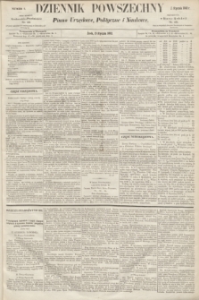 Dziennik Powszechny : Pismo Urzędowe, Polityczne i Naukowe. 1862, nr 9 (15 stycznia)