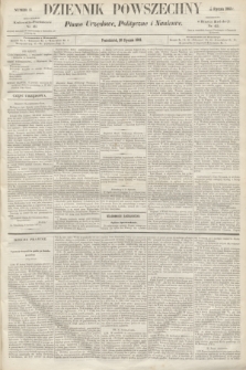 Dziennik Powszechny : Pismo Urzędowe, Polityczne i Naukowe. 1862, nr 13 (20 stycznia)