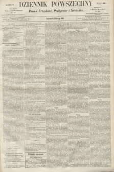 Dziennik Powszechny : Pismo Urzędowe, Polityczne i Naukowe. 1862, nr 31 (10 lutego)