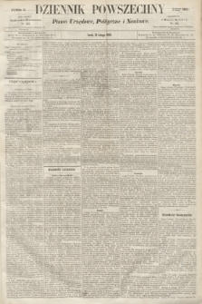 Dziennik Powszechny : Pismo Urzędowe, Polityczne i Naukowe. 1862, nr 33 (12 lutego)